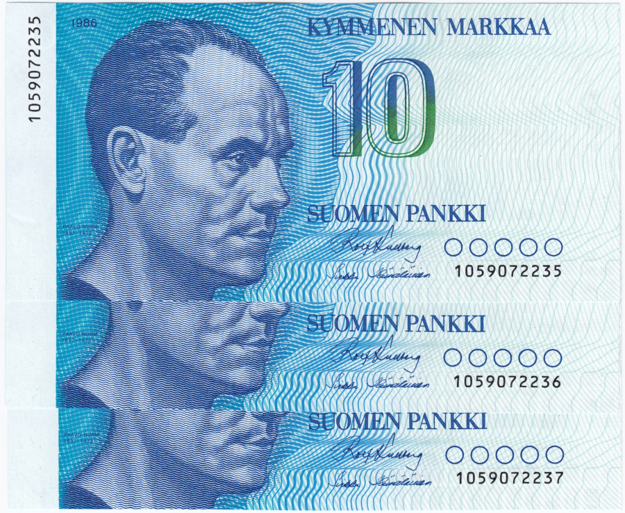 10 Markkaa 1986 105907223X